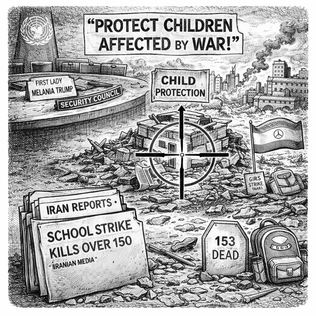 Melania Trump at UN Urges Child Protection Amid Iran School Strike Reports