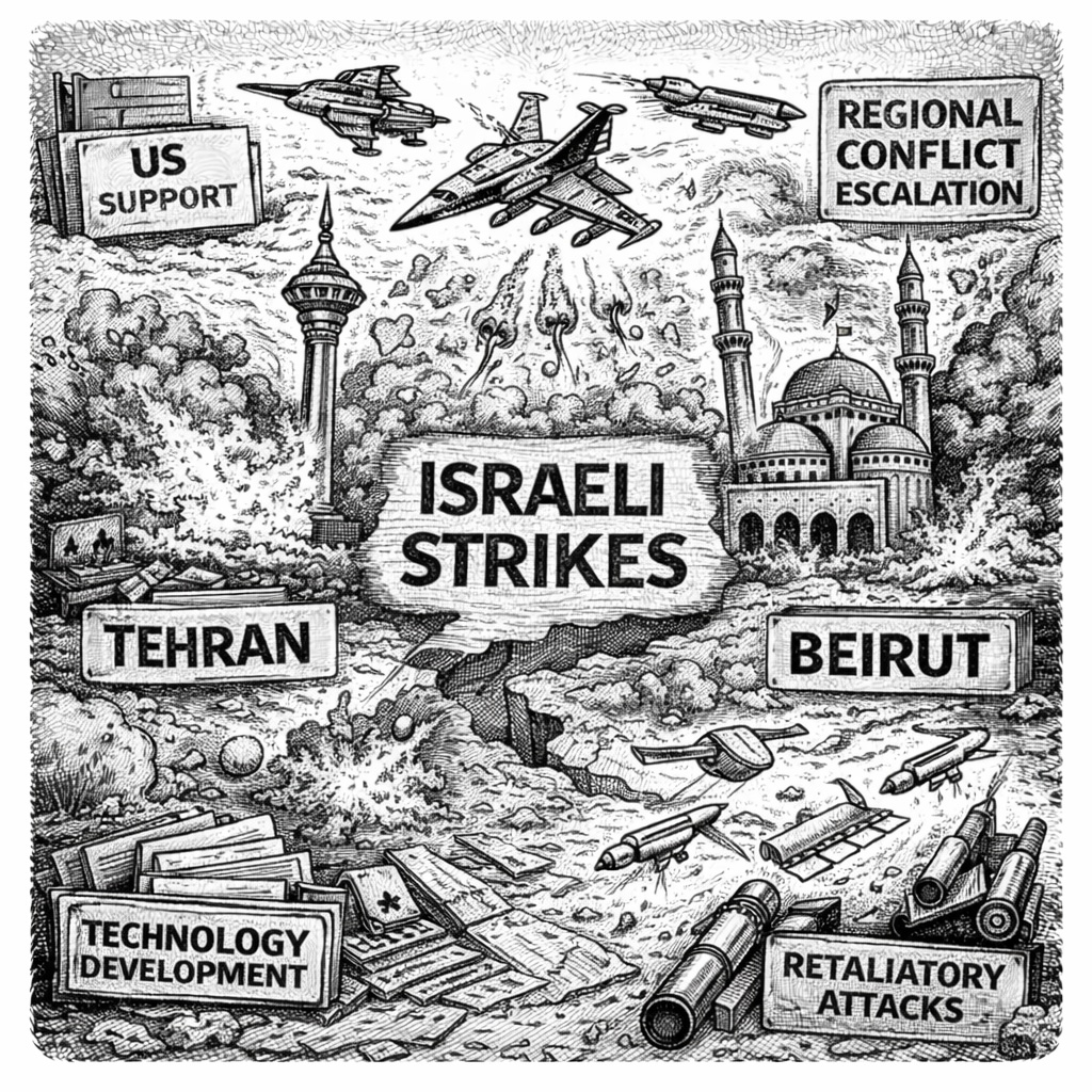 Israel Launches Intense Strikes on Beirut and Tehran as War Escalates