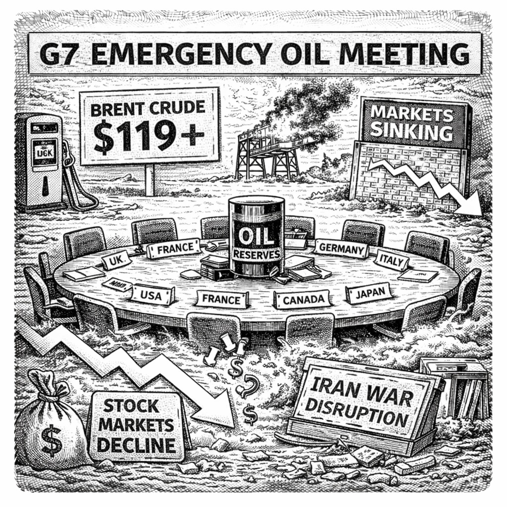 G7 to Hold Emergency Meeting on Oil as Markets Sink Over Iran War