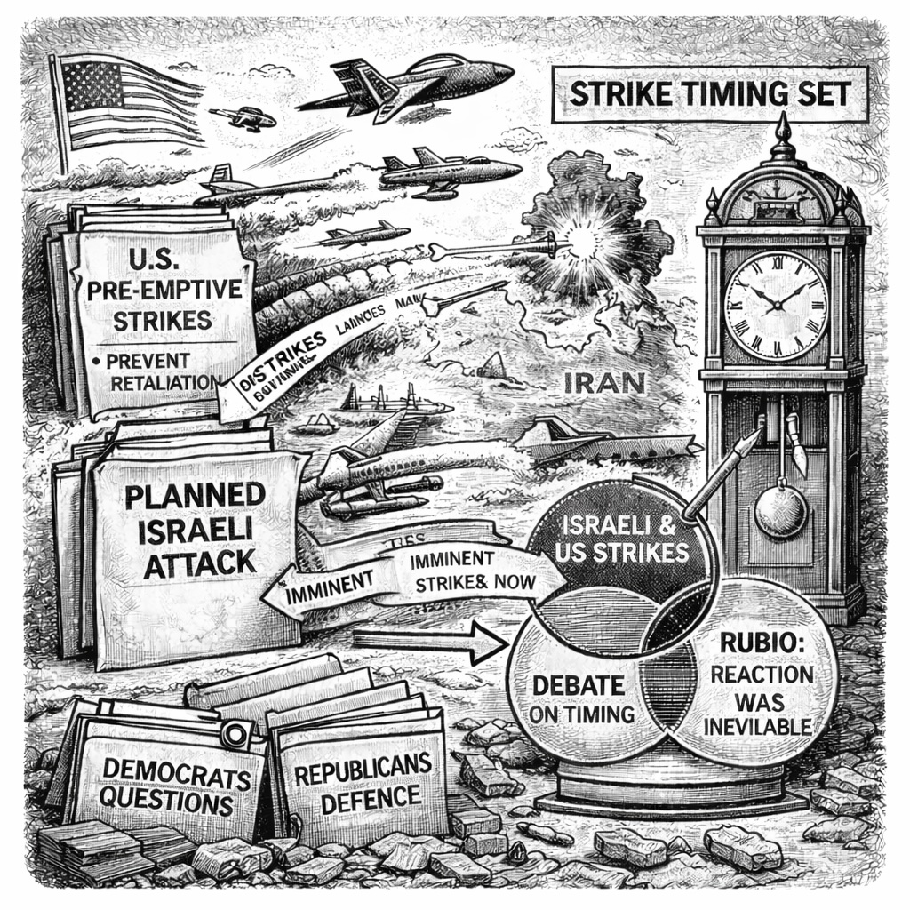 US Iran Strike Timing Set by Planned Israeli Attack