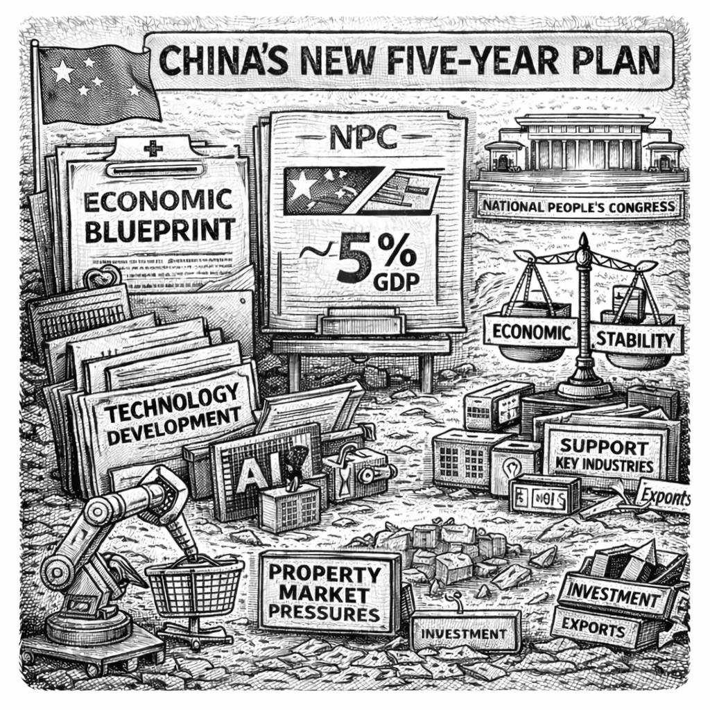 China Unveils New Five-Year Economic Plan at NPC