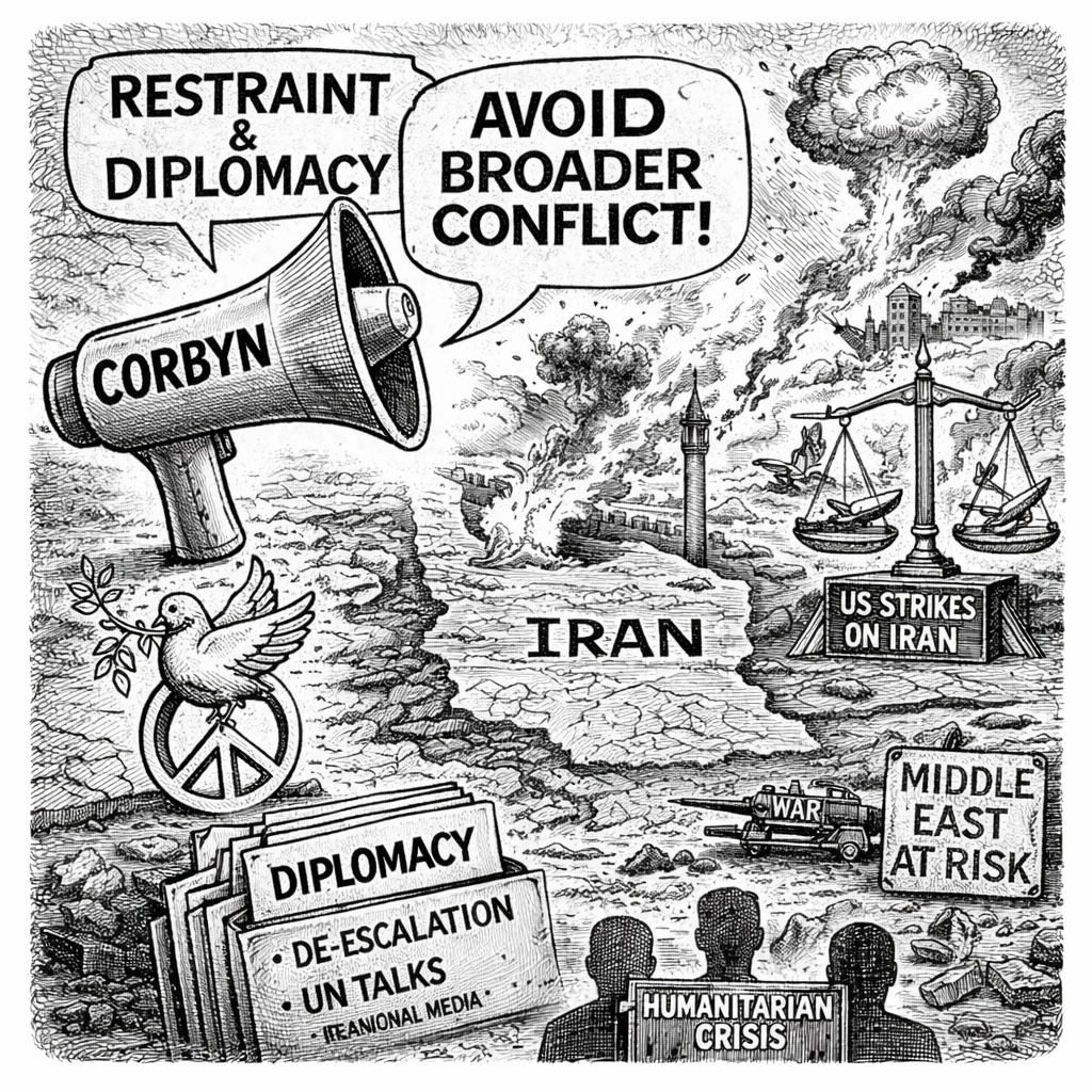 Corbyn Condemns US Strikes on Iran