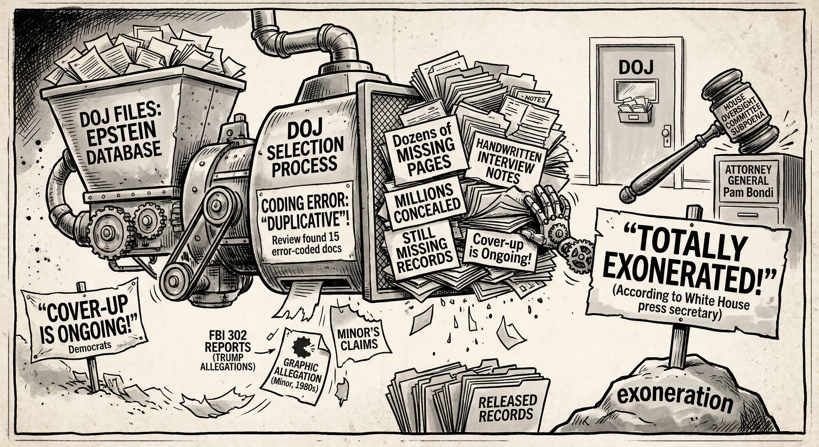 DOJ Releases Epstein Files With Trump Allegations; Some Records Still Missing