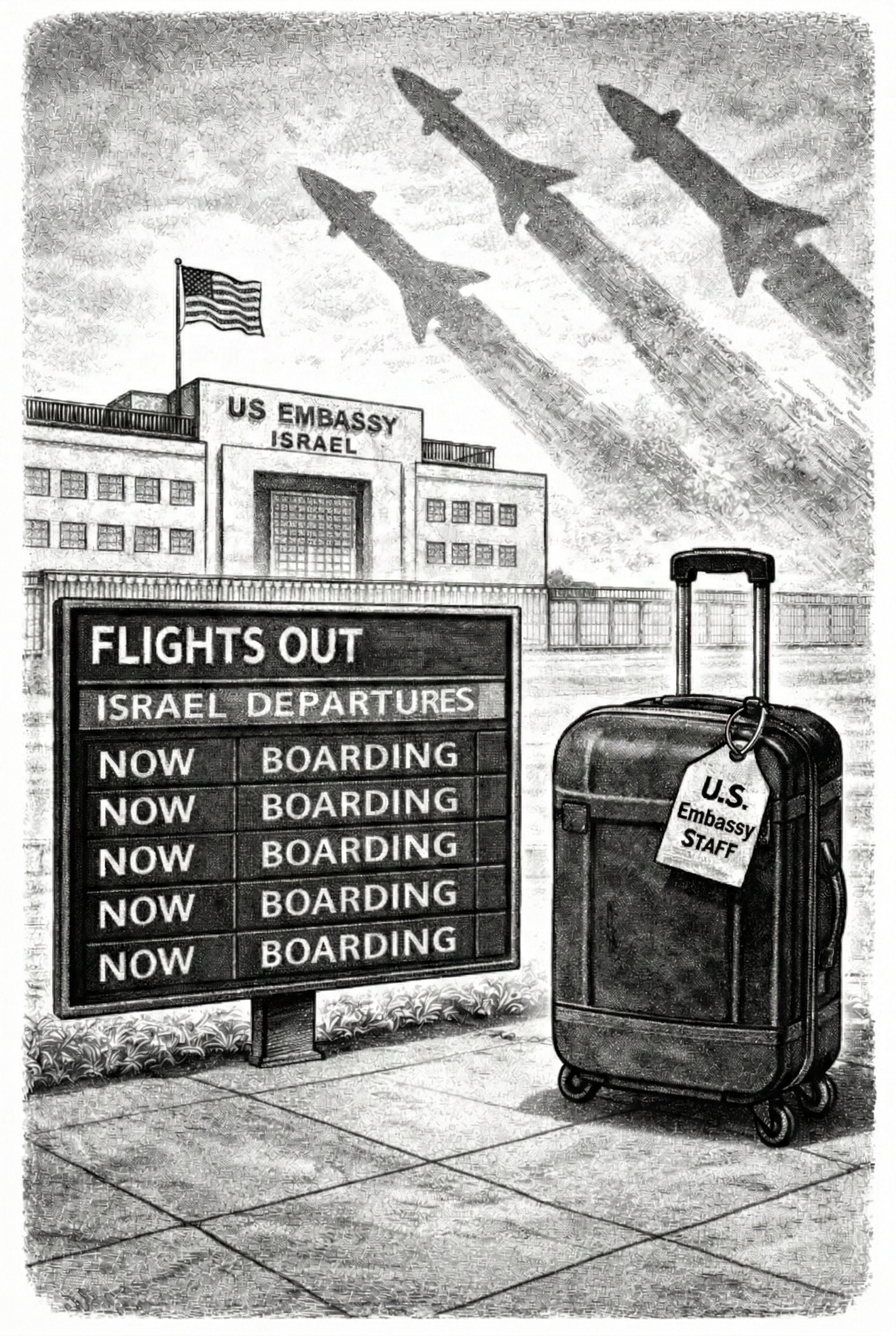 US Embassy Authorises Staff Departure from Israel as Iran Tensions Escalate