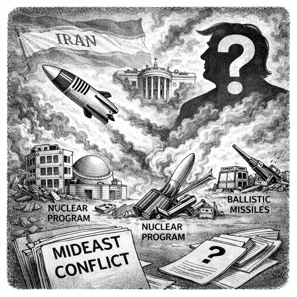 Analysts Examine Strike Locations Inside Iran as Trump Defends Ordering Bombing